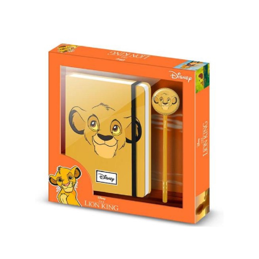 7fb8e7216626f19845c3a29faa969c87.jpg The Lion King Simba Notebook with Pen Gift Set - Image 1