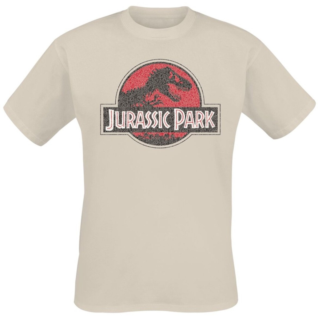 804037d0d0257c53b5d34c53e1870b4b-1.jpg Jurassic Park Grunge Logo Jurassic T-Shirt Men (S) - Image 1