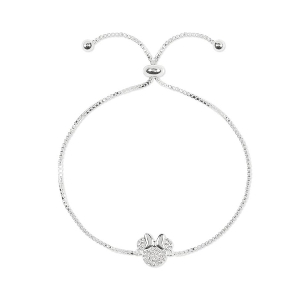 829f134401e8a8a8ee768aa92f504536-3.jpg Disney Minnie Adjustable Bracelet + Crystal Pendant - Image 1