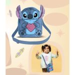 Disney Stitch Love Mini Fur Shoulder Bag 20x15x8cm