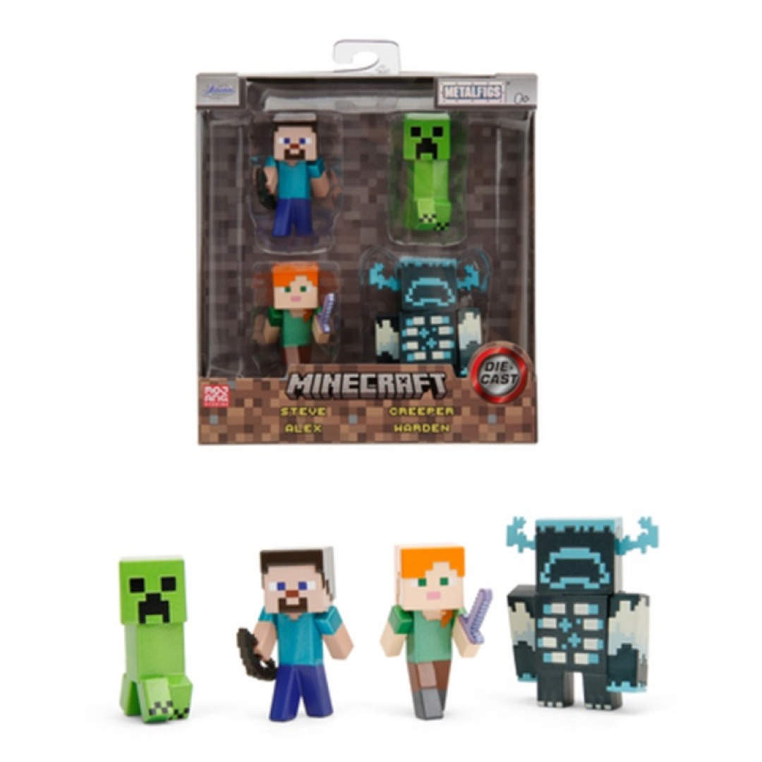 838f185b00334e399bd2b00444138147.jpg Minecraft 4 Pack Figures - Image 1