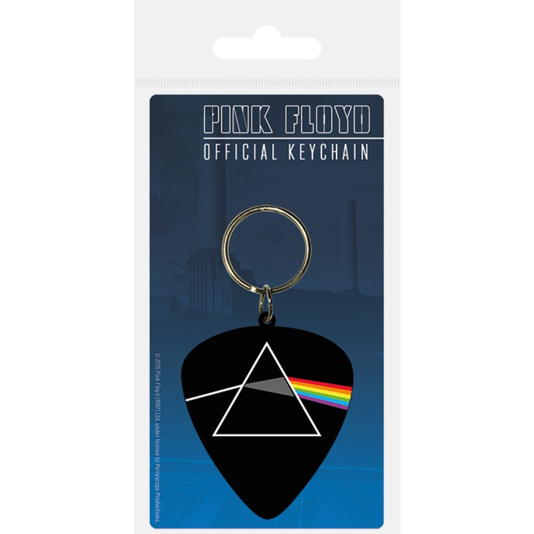 83974bdd228c1e5de6fb8f6c9500831c.jpg Pink Floyd - Darkside Of The Moon Plectrum Keychain - Image 1