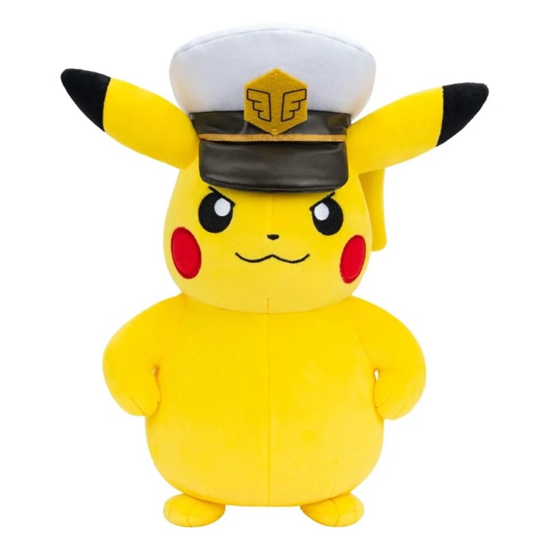 8436b66af92a0d79d3dcb13411da877f.jpg Pokemon Captain Pikachu Plush 20cm - Image 1