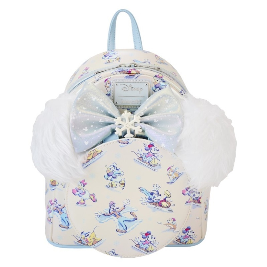 843c7c329b6fb16ca504d1d27a5496f1-1.jpg Disney Mickey & Friends Winter Wonderland Loungefly Headband & Backpack - Image 1
