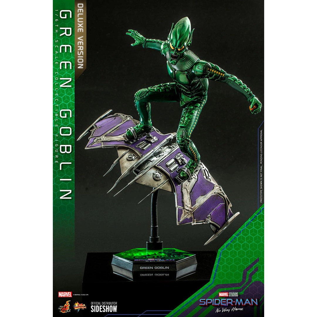 84e510ac55b2fbb9594db4910393e345.jpg Marvel Spider-Man No Way Home Green Goblin (Deluxe Version) Sixth Scale Hot Toys Figure - Image 1