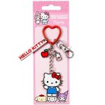 Hello Kitty Apple Keychain with Charms