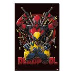 Marvel Deadpool & Wolverine Fight Poster 61x91cm