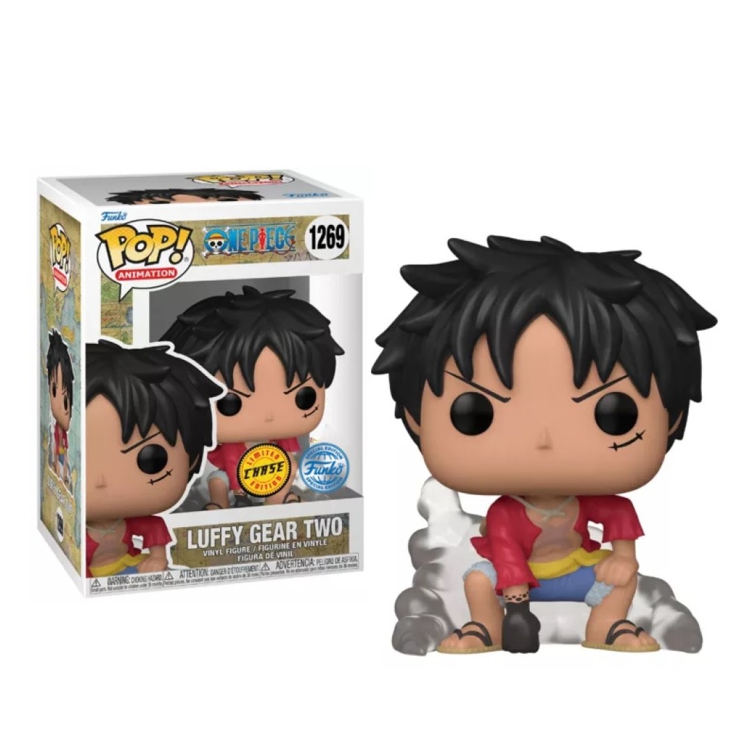 859923d62ccea929b1e406afd9920578.jpg Funko POP! One Piece N° 1269 - Luffy Gear Two Chase Edition - Image 1
