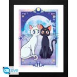 Sailor Moon Luna & Artemis Frame 30x40cm