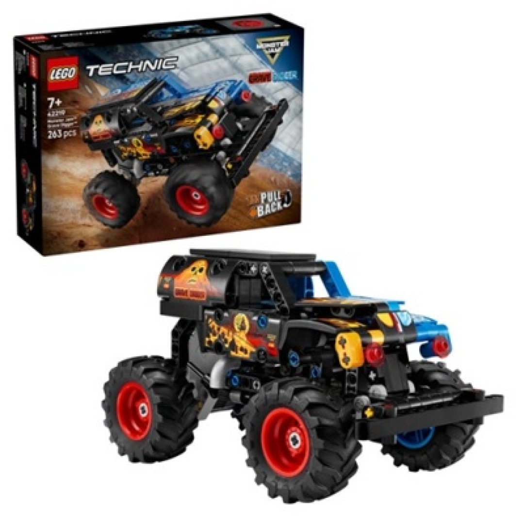 870226bf762b7cb7f3a9ac50e8868edc.jpg LEGO Technic 42219 Monster Jam Grave Digger Fire and Ice - Image 1