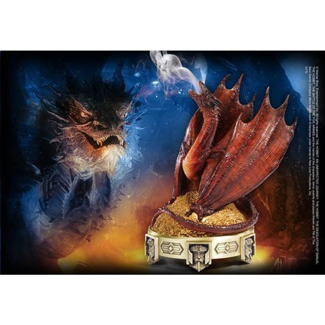 87d88002502a81d2cf77fb72abeaaff8-1.jpg The Hobbit Smaug Incense Burner Noble Collection - Image 1