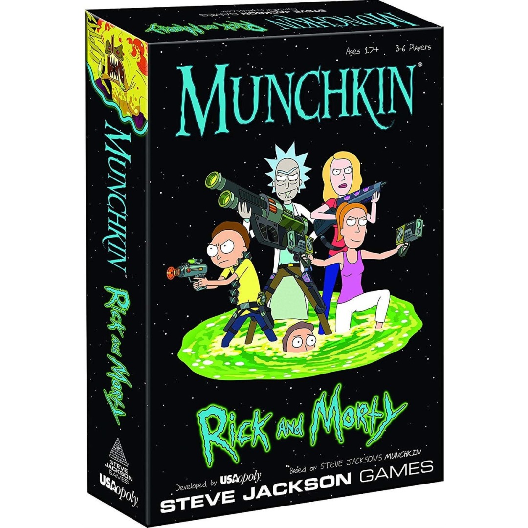 880216a7d2ca7f5ff61b3a46c4c986fc.jpg Munchkin Rick and Morty Card Game - Image 1