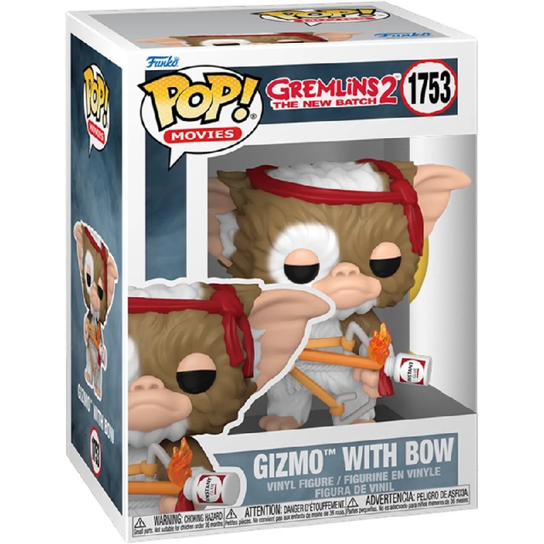 88baed87196203dff331d33eae12fae5.jpg Funko POP! Gremlins 2 N° 1753 - Gizmo With Bow - Image 1