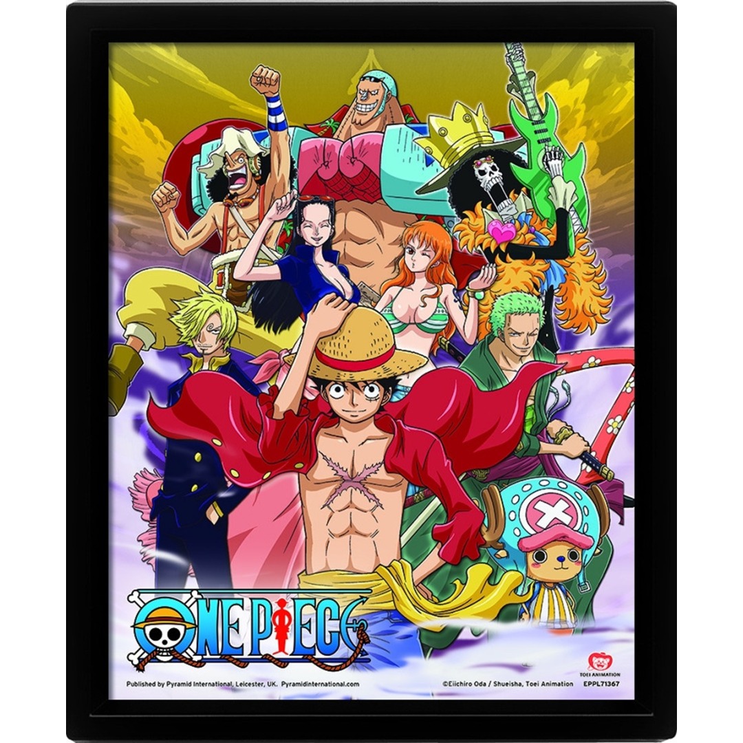 89f1372b9e48c582b5a3848297524bb8.jpg One Piece Straw Hat Crew Victorya 3D Lenticular Poster 26x20cm - Image 1