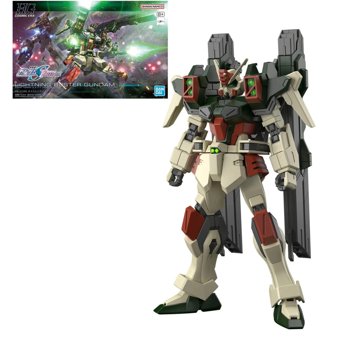 8a114144af80fdc4e458efb3c11e0a75.jpg Gundam Lightning Buster Gundam HG 1/144 Bandai Model Kit - Image 1