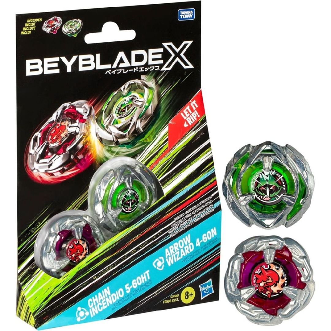 8a5497b972d2ed7ff511540a2c393d31-1.jpg Beyblade X Multipack Chain Incendio 5-60HT vs Arrow Wizard 4-60N - Image 1