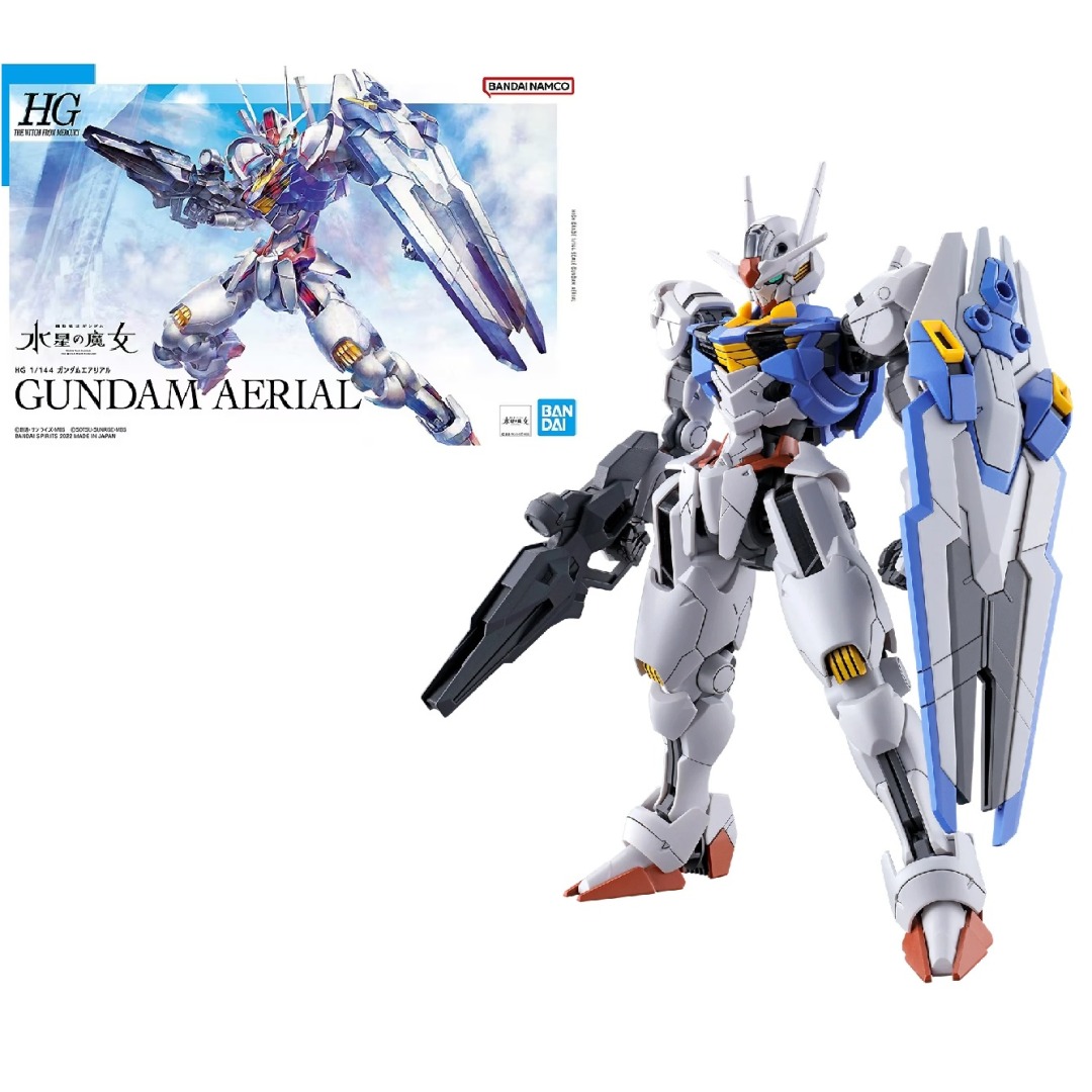 8a710e020c9e6105624f7ffb383189f0.jpg Gundam Aerial HG 1/144 Bandai Model Kit - Image 1
