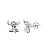 Disney Stitch Silver Studs Earrings