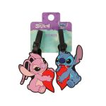 Disney Stitch & Angel Luggage Tag Set 2pc