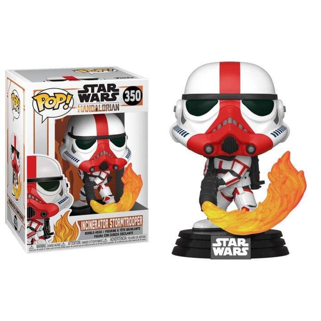 8fc5cba6093ce11cdca04d44c5fa0e26.jpg Funko POP! Star Wars The Mandalorian N° 350 - Incinerator Stormtrooper - Image 1