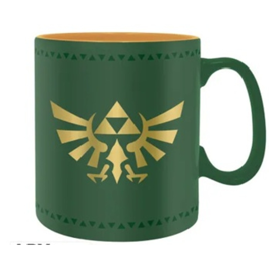 906c704ead314be05f7dcaab03a3f631-1.jpg The Legend Of Zelda Hyrule Insign Mug 460ml - Image 1