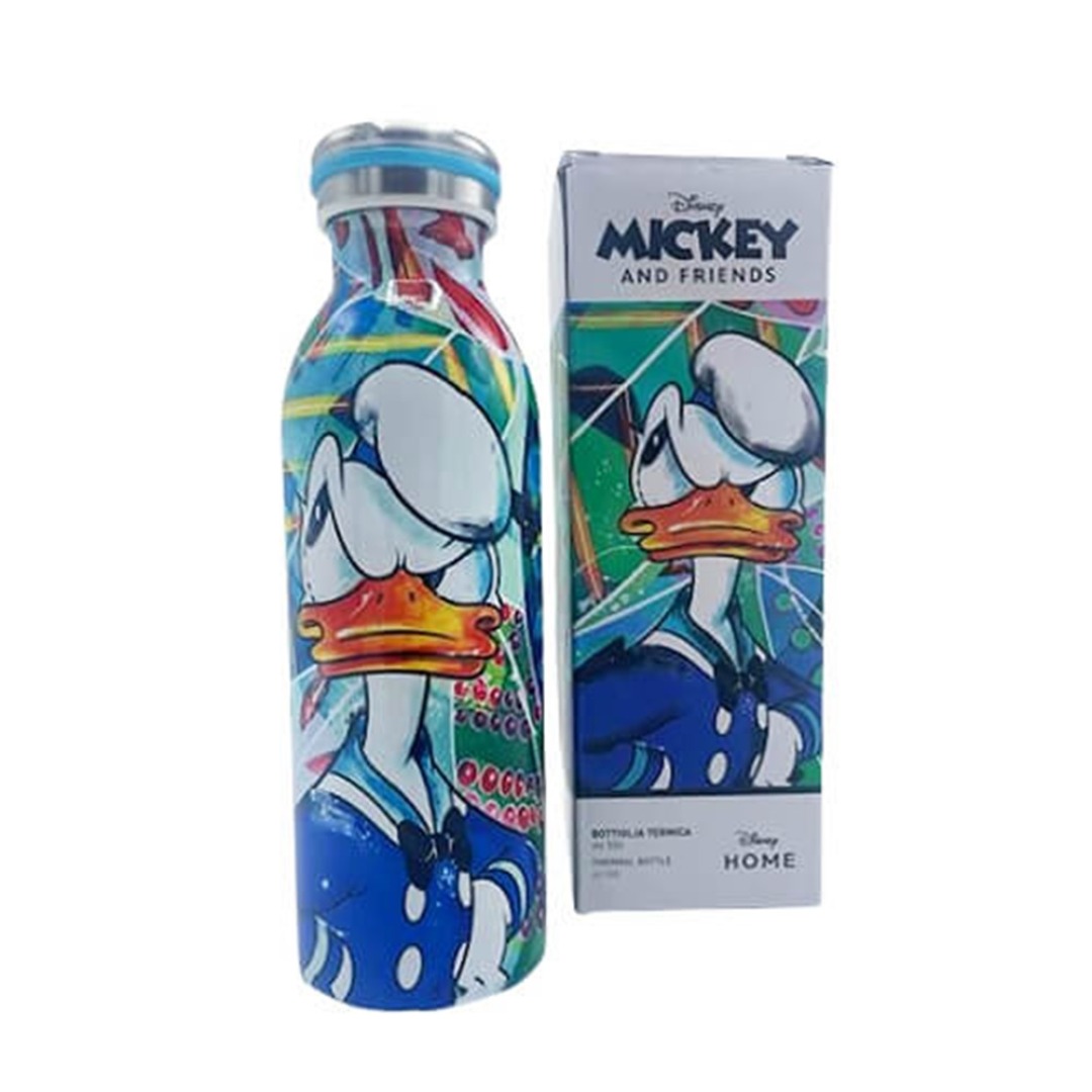 90f4eee7e945cf19ac607b56a1f8ad3a.jpg Disney Donald Duck Forever & Ever Stainless Steel Bottle 500ml - Image 1