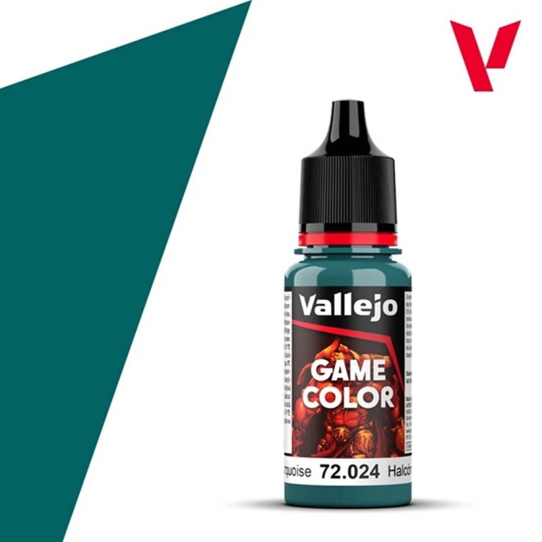 91ce09ee25e0a7eb1ec6af71935c36df.jpg Vallejo Game Color Turquoise 18ml - Image 1