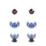 Disney Stitch Scary Stitch 3 Pairs of Studs Earrings