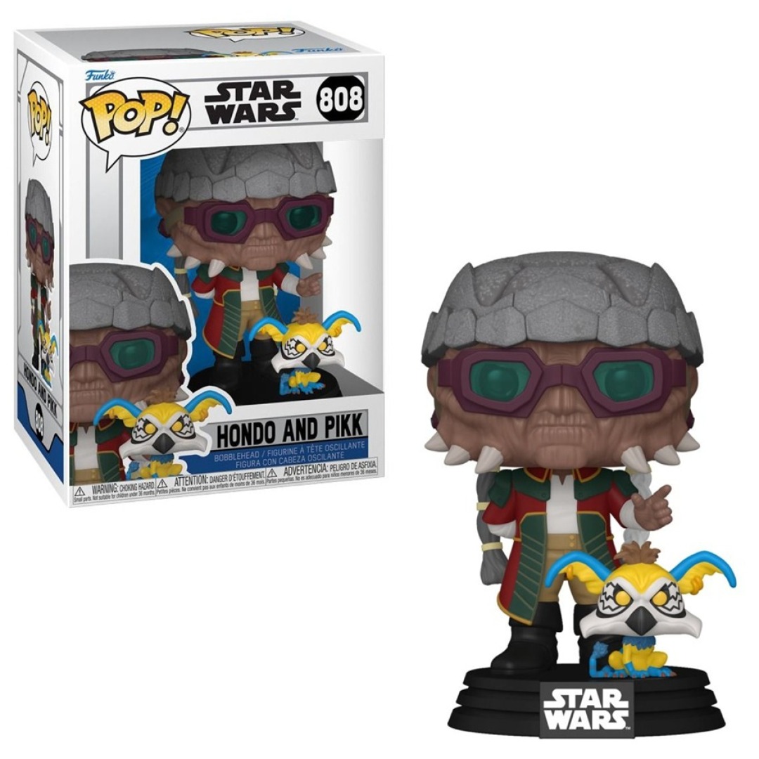 936af915e7bb9fbfc08d1291cfd21e03.jpg Funko POP! Star Wars N° 808 - Hondo And Pikk - Image 1