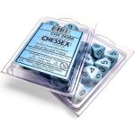 Chessex Opaque Pastel Blue/Black Set of Ten D10