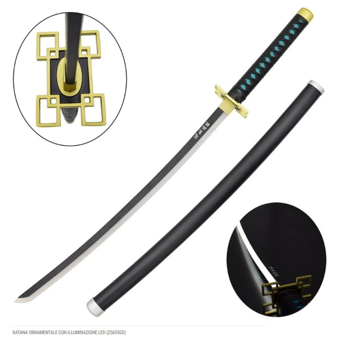 94c8d5c4a35867e540baecd9a95e5967.jpg Demon Slayer Muichiro Tokito LED Katana Replica - Image 1