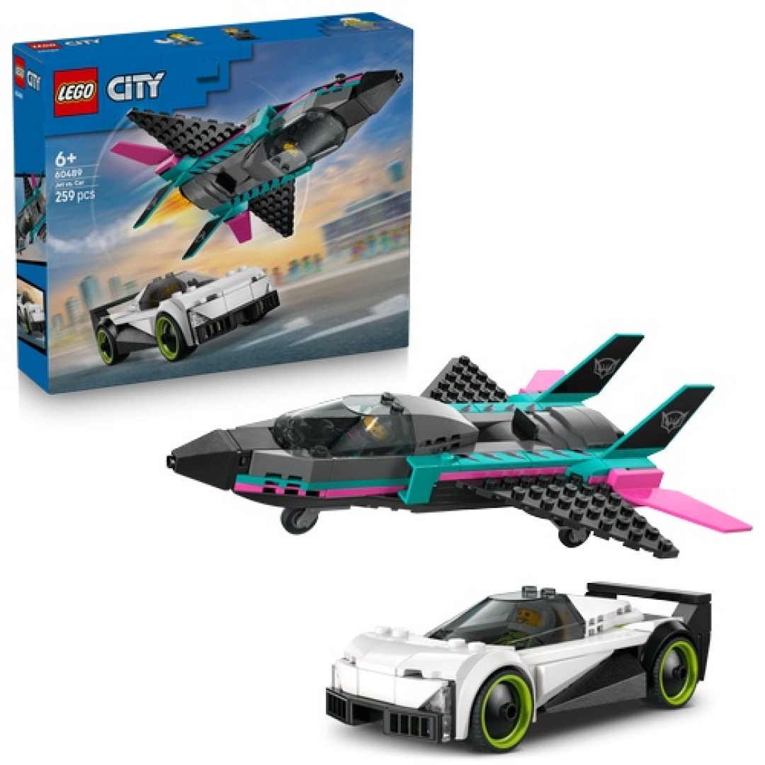 950aa265dfab9d4383a04ab572301bdb.jpg LEGO City 60489 Jet vs Car - Image 1