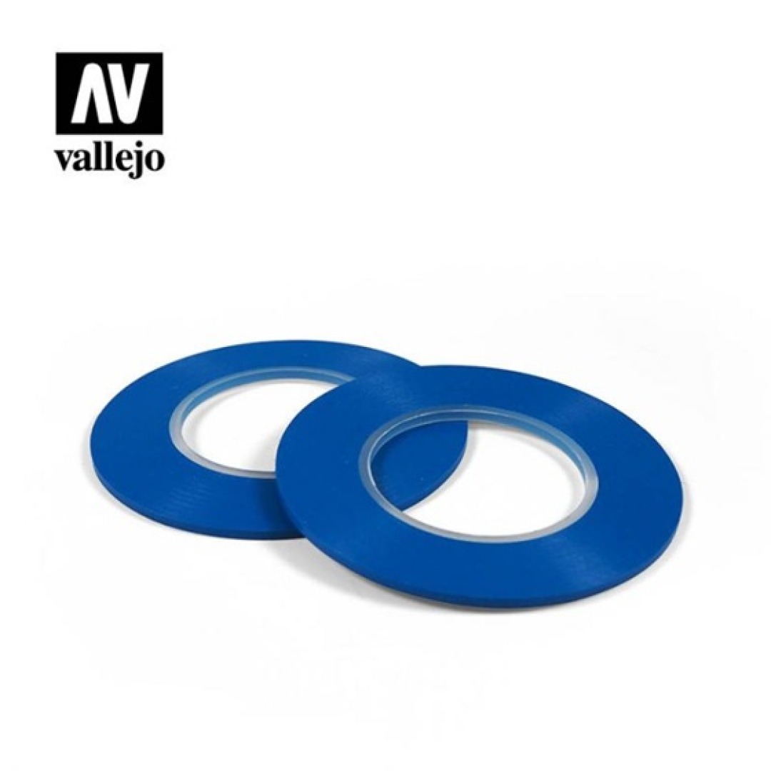 9525c3f119d7930615ab19a75a777fe2.jpg Vallejo - Tools - Flexible Masking Tape (2mm x 18m) - Image 1