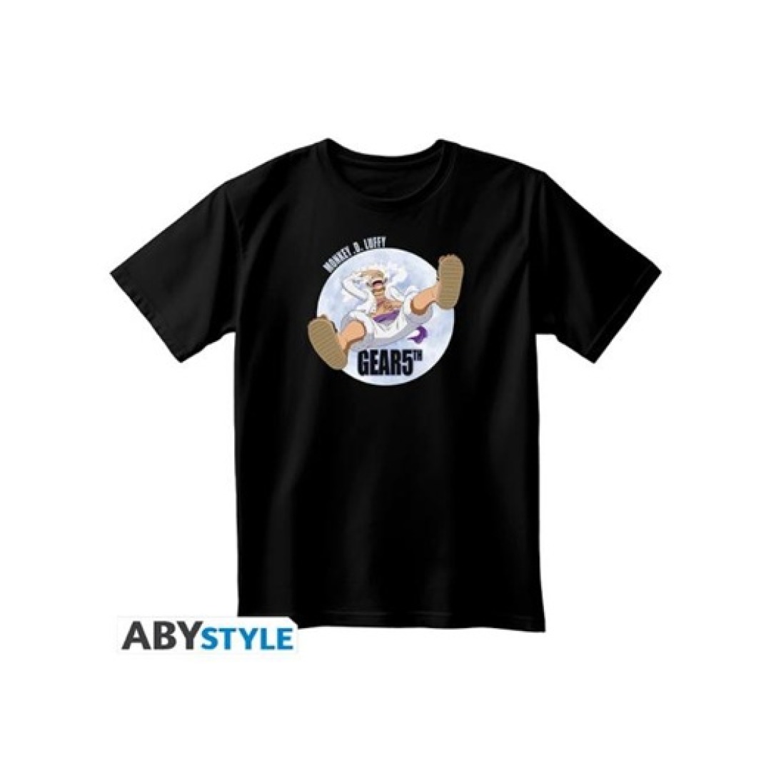 95402dece16cf5d2933b9d58f0a1a36b-1.jpg One Piece Monkey D.Luffy Gear 5th Black T-Shirt (XXL) - Image 1