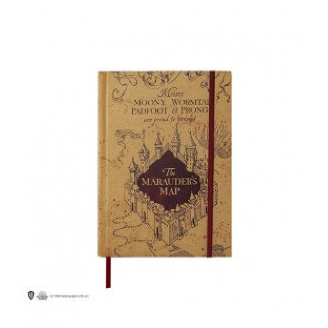 9981b2d4c2582dde25444b9e0aa88bba.jpg Harry Potter Marauder's Map A5 Notebook - Image 1
