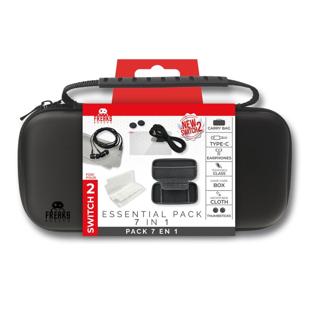 9aa86a403ad8d807ccb496b7079c8160.jpg Freaks & Geeks Nintendo Switch 2 Essential Pack 7 in 1 - Image 1