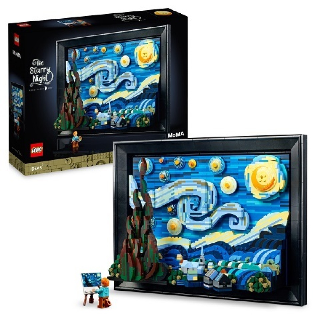9c166dfc5ff03e5f0760d7ab9c79601d.jpg LEGO Ideas 21333 Vincent van Gogh The Starry Night - Image 1