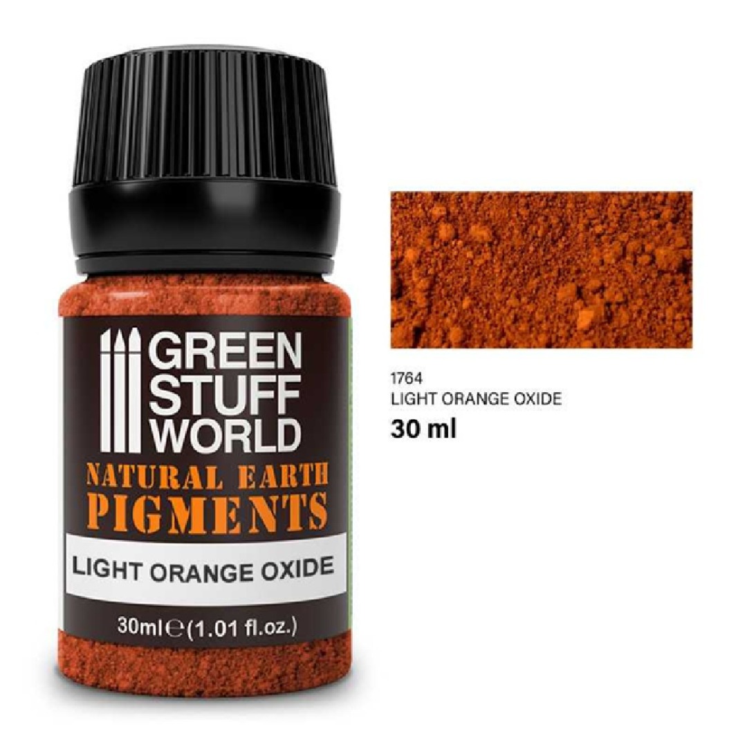 9cc4178268bb7ebab82943165b29aa7d.jpg Green Stuff World Natural Earth Pigments Light Orange Oxide 30ml - Image 1