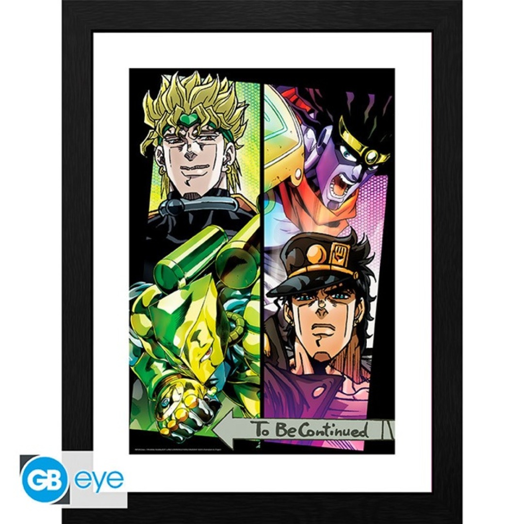 9e00376b32107866f40c30ac329379b5.jpg Jojo's Bizarre Adventure Dio & Jotaro Frame 30x40cm - Image 1
