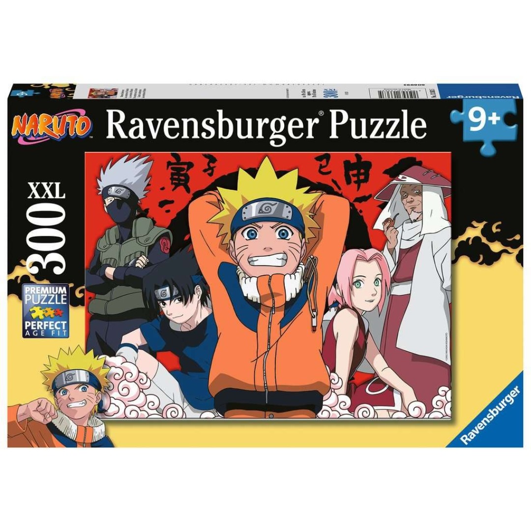 9ef0f1861741ff460315969ab02bd0a3.jpg Naruto Shippuden Naruto's Adventures XXL Puzzle 300 Pieces - Image 1