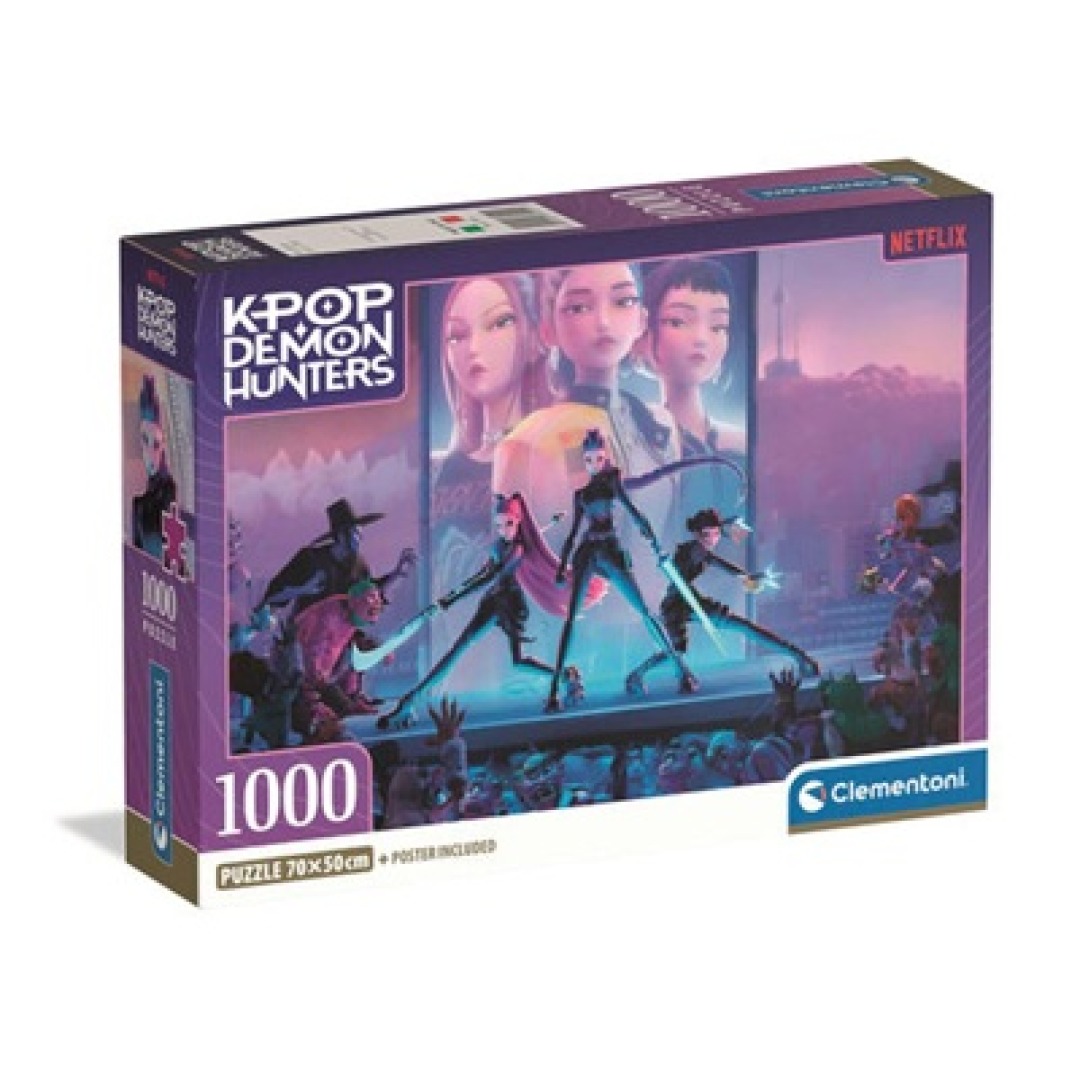 9f33156edda0fbc8ec3581f063f5f7cf.jpg K-Pop Demon Hunters Puzzle 1000 Pieces - Image 1