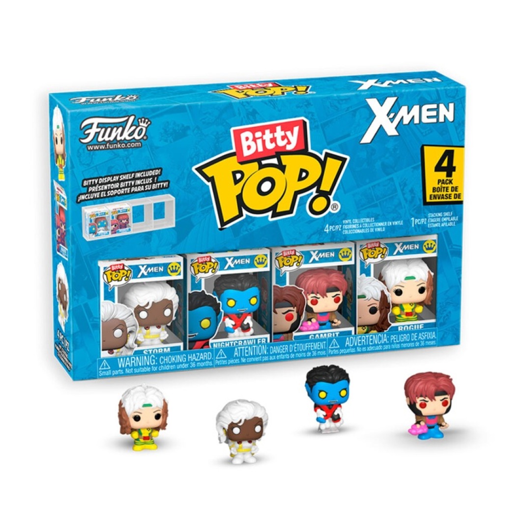 9f4d0eca6d734063d0d95073b791de76.jpg Funko Bitty POP! Marvel X-Men 4 Pack Gambit with Chase - Image 1
