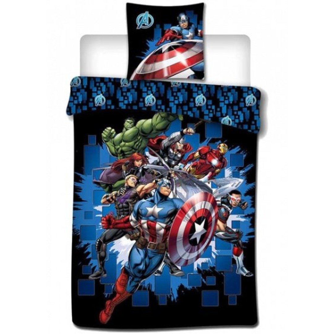 9f8289d40b308109988efa6b328e6276.jpg Marvel Avengers Plaid 100% Microfiber 140x200cm - Image 1