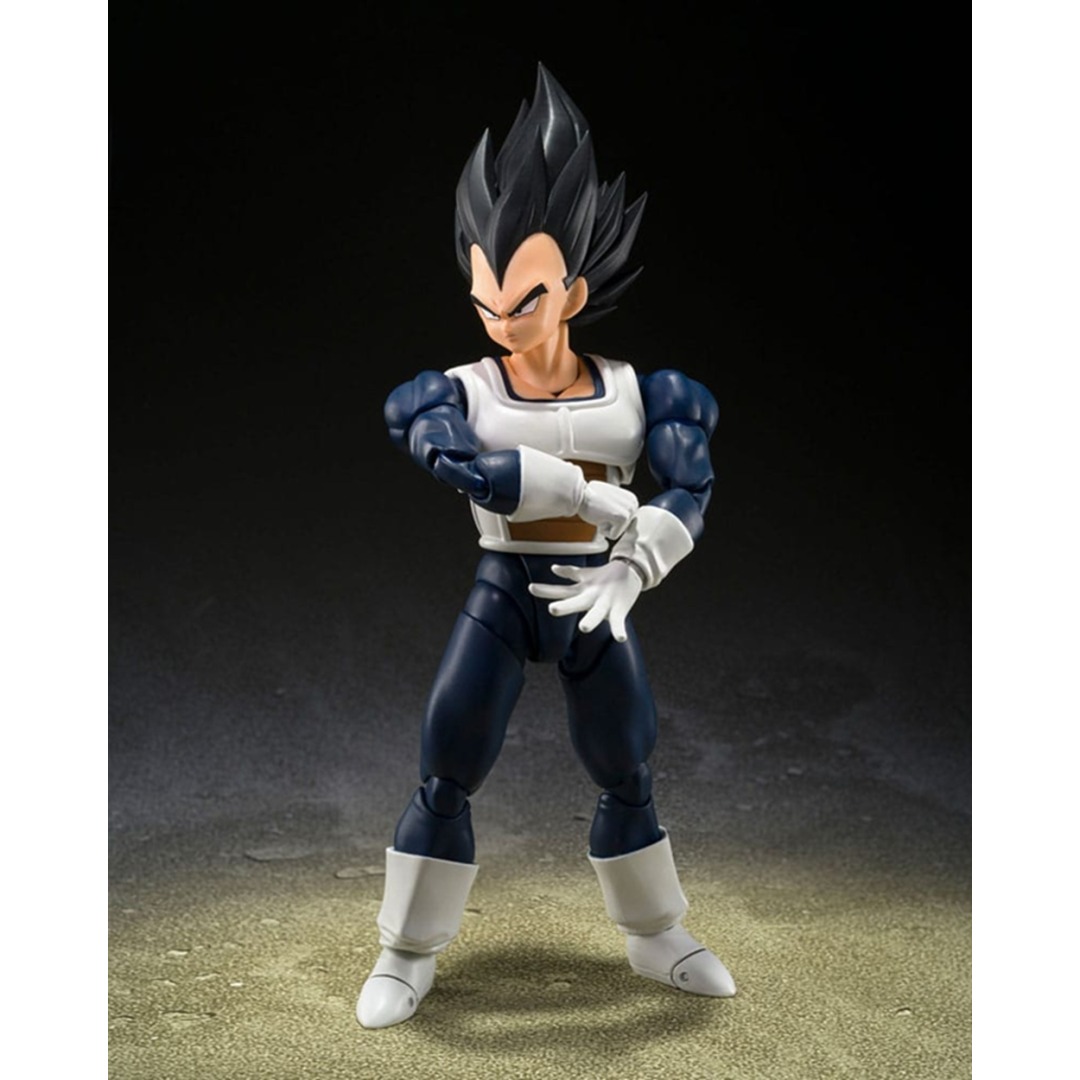 9fca1a7bcfa4bff10292c16a5dd236bc.jpg Dragon Ball Z Vegeta "Old Battle Clothes" S.H. Figuarts Figure - Image 1