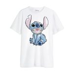 Disney Stitch Sketch White T-Shirt (S)