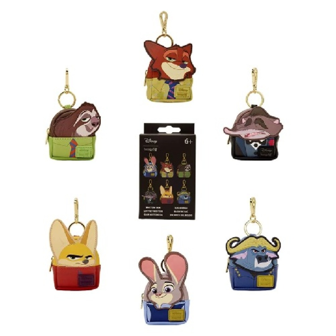 a07c38d3d84f52dfbbd6d383b52e5435.jpg Disney Zootopia Mystery Loungefly Mini Backpack Bag Charm - Image 1