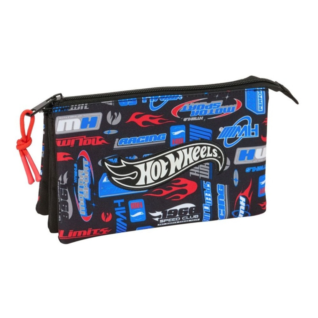 a15325f316730856fab0c159ca1ffaad.jpg Hot Wheels Triple Pencil Case - Image 1