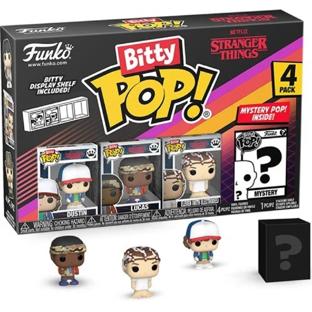 a15d125921b33f917f7412c04e1fe6ff.jpg Funko Bitty POP! Stranger Things Dustin 4 Pack - Image 1