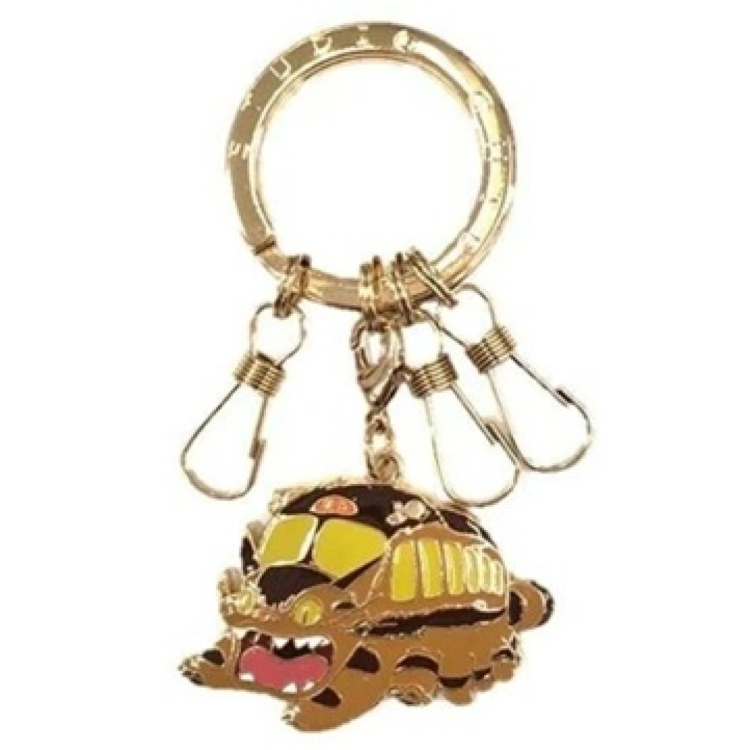 a298dc7c070751a223dc4e09de0fa0fc.jpg Studio Ghibli My Neighbor Totoro Catbus Metal Keychain - Image 1