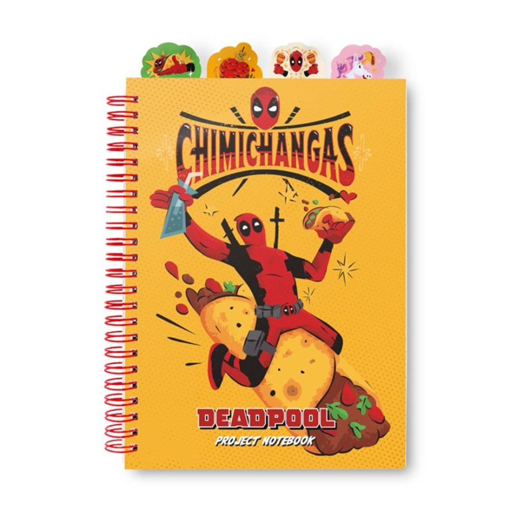 a47d610d5a982a60cdb6703c4e75225b.jpg Marvel Deadpool A5 Notebook & Dividers - Image 1